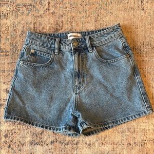 Princess Polly light Blue Denim Shorts